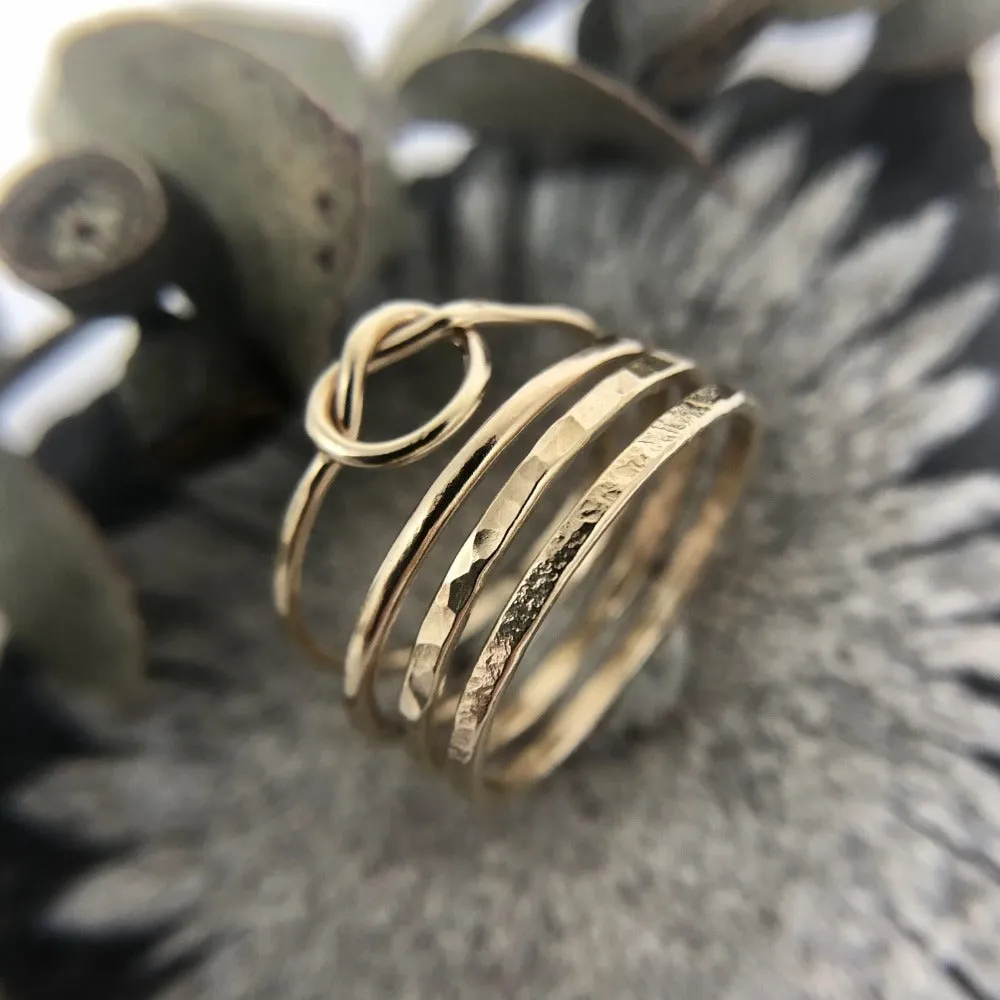 14k Minimalist Rings