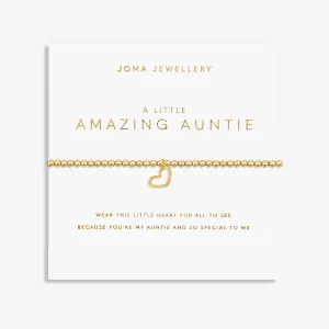 A Little Amazing Auntie Gold Plated Bracelet 7588