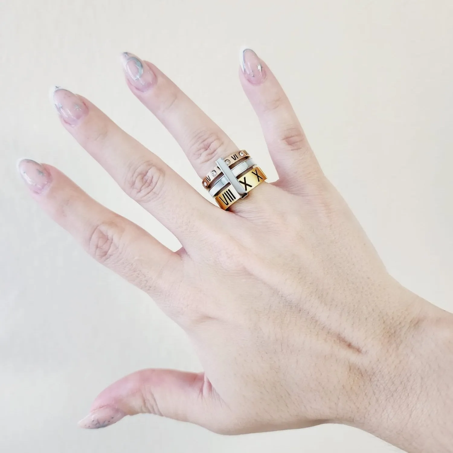 Anabel Three Tone Ring