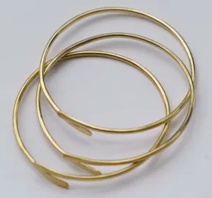 Ankole Luxury Wazi Tripple brass slim Bangles