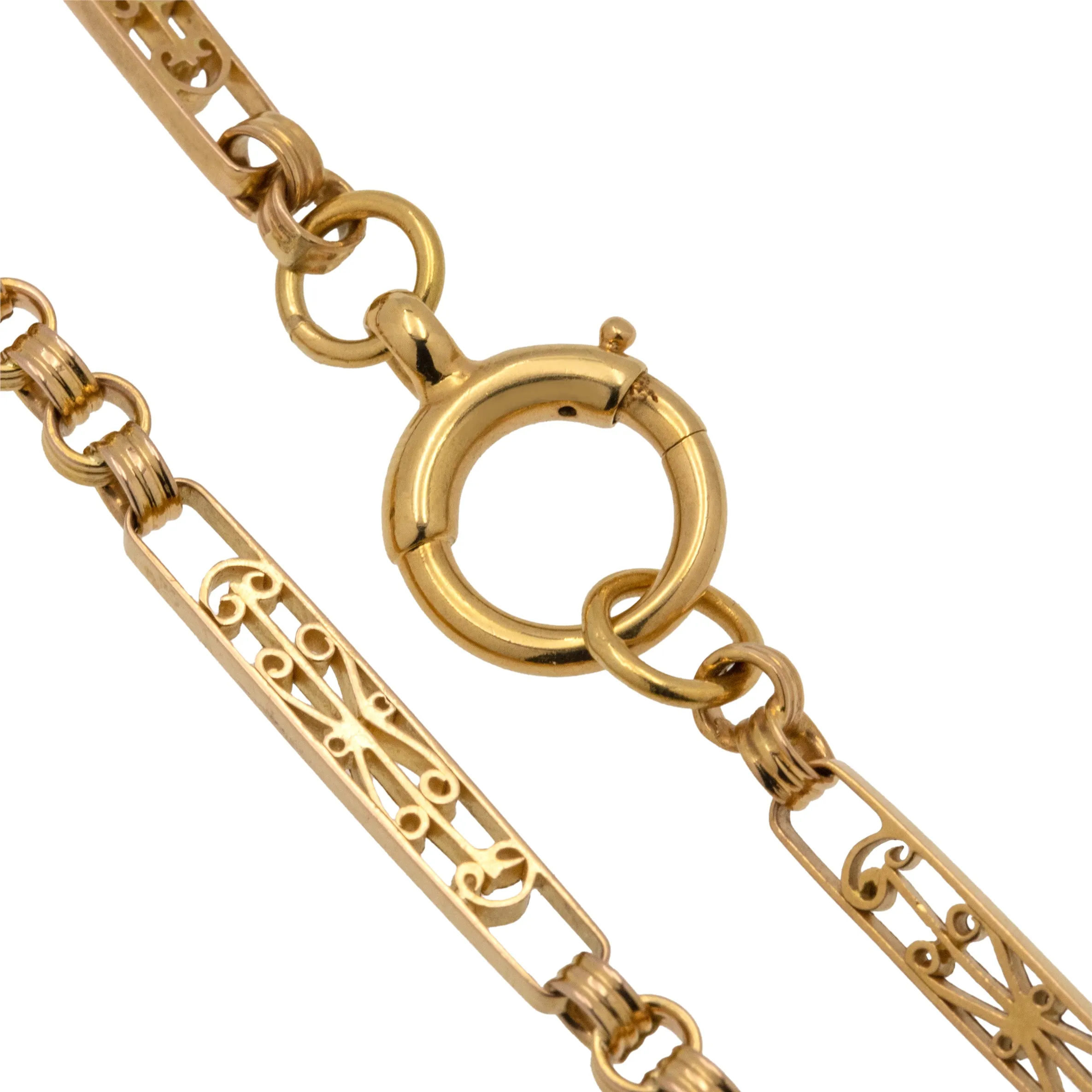 Antique 18ct Gold Fancy Link Bracelet