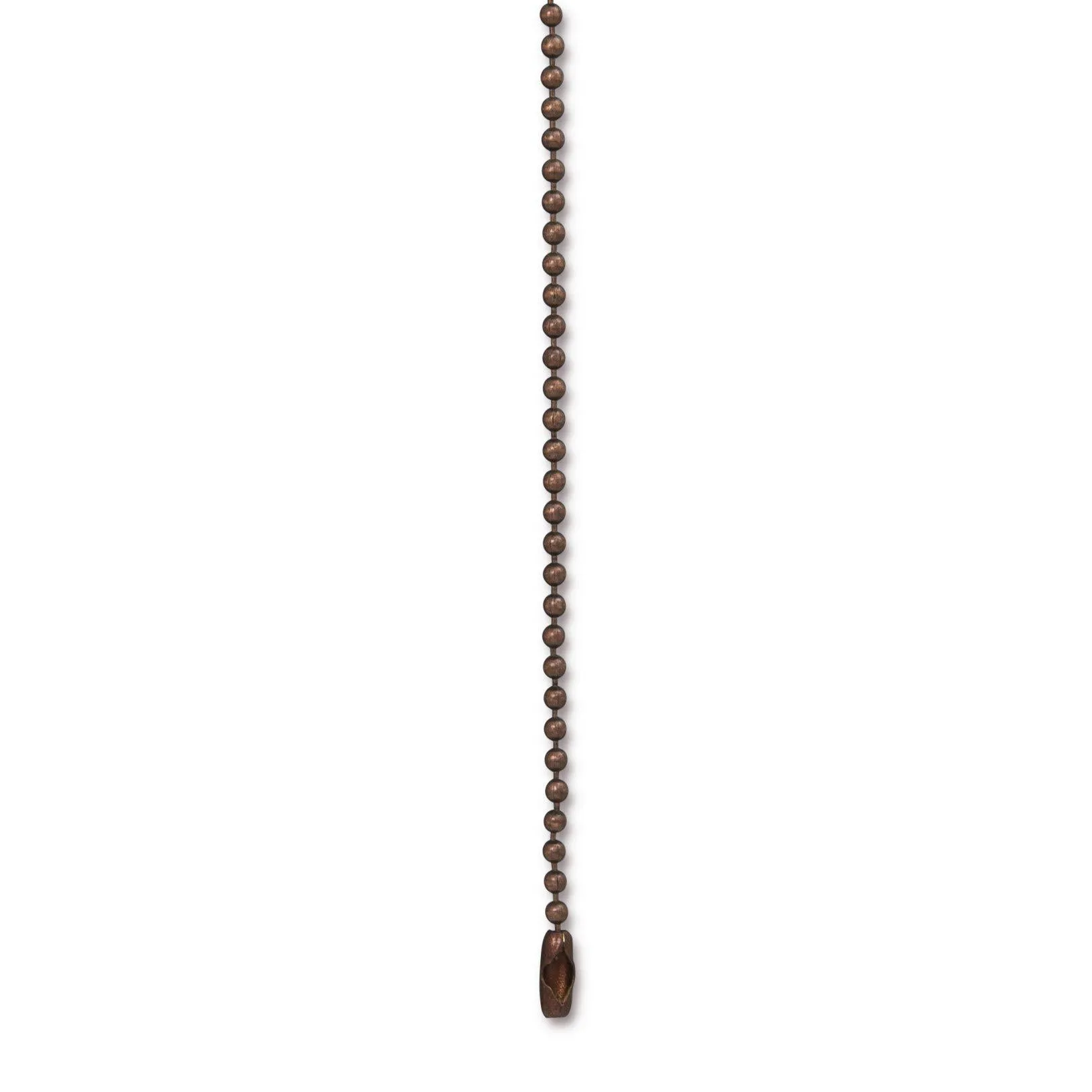 Antiqued Copper Ball Chain with Connector, 30 Inches