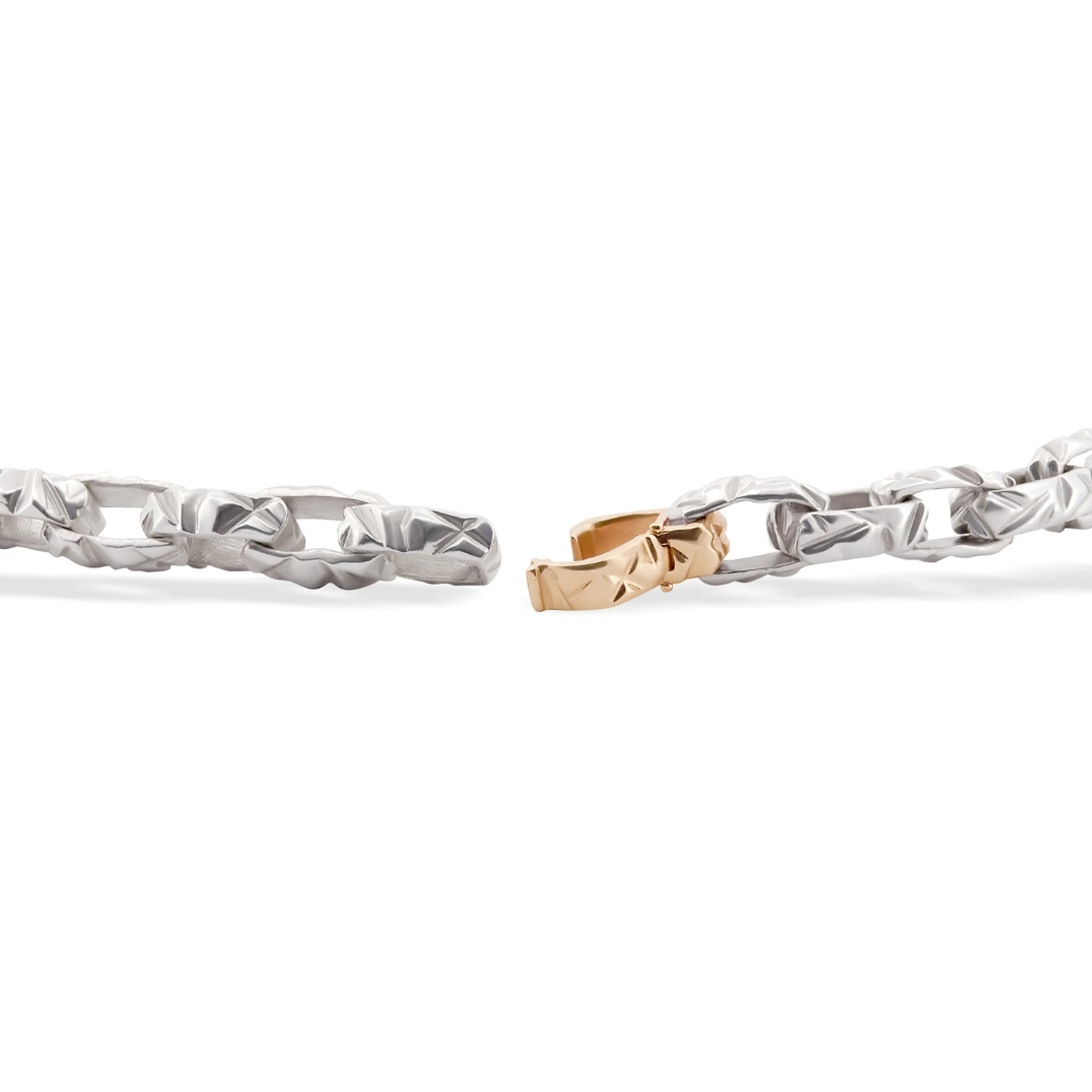 Bernard James - Mirror Macro Link Bracelet - (Sterling Silver)