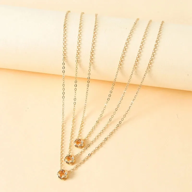 Best Friend Necklace Knot Pendant Matching Necklaces