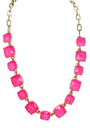 Call You Home Necklace - Neon Fuchsia - FINAL SALE