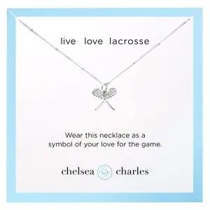 CC Sport Silver Lacrosse Necklaces (Team Pack of 12)