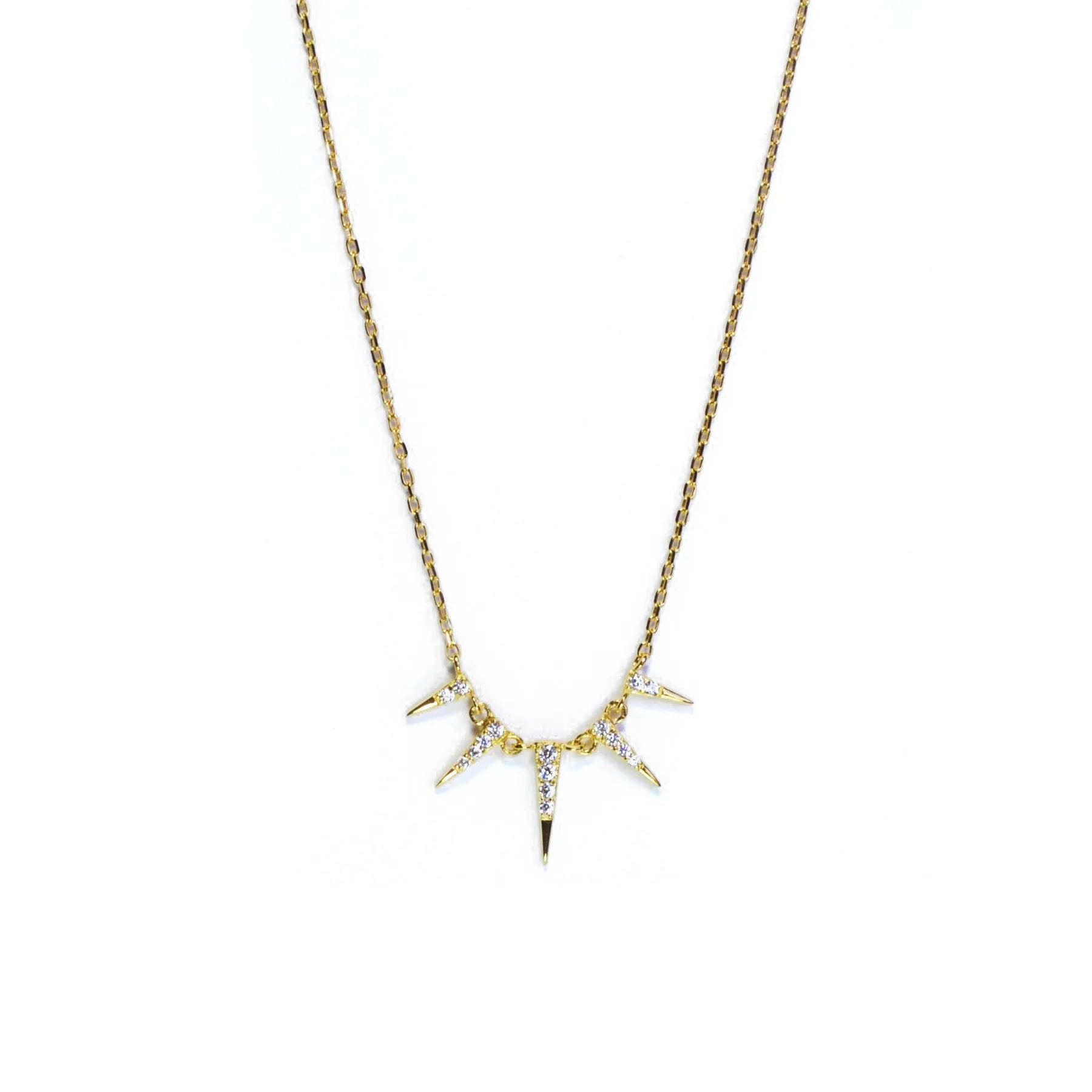 CZ Spike Necklace