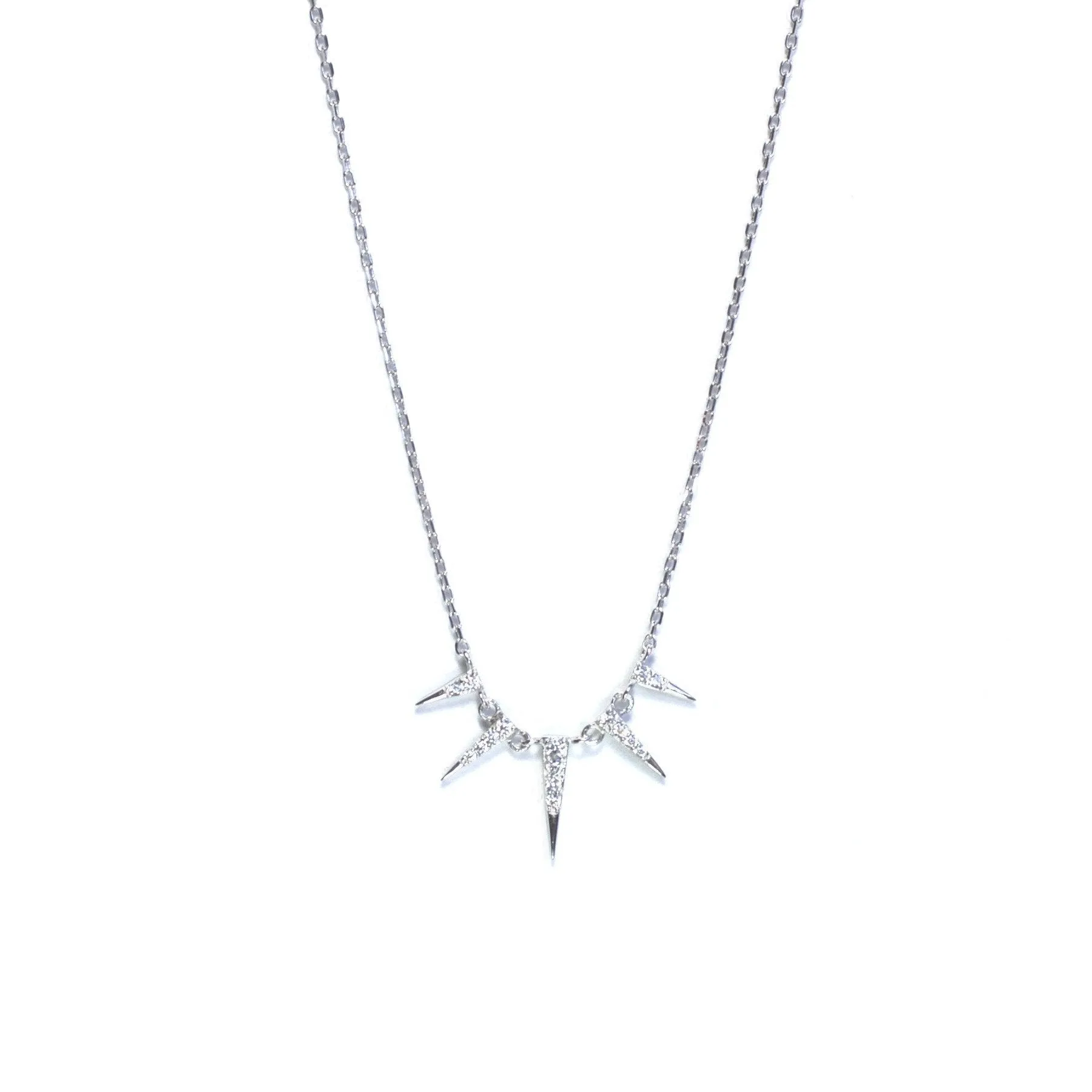 CZ Spike Necklace