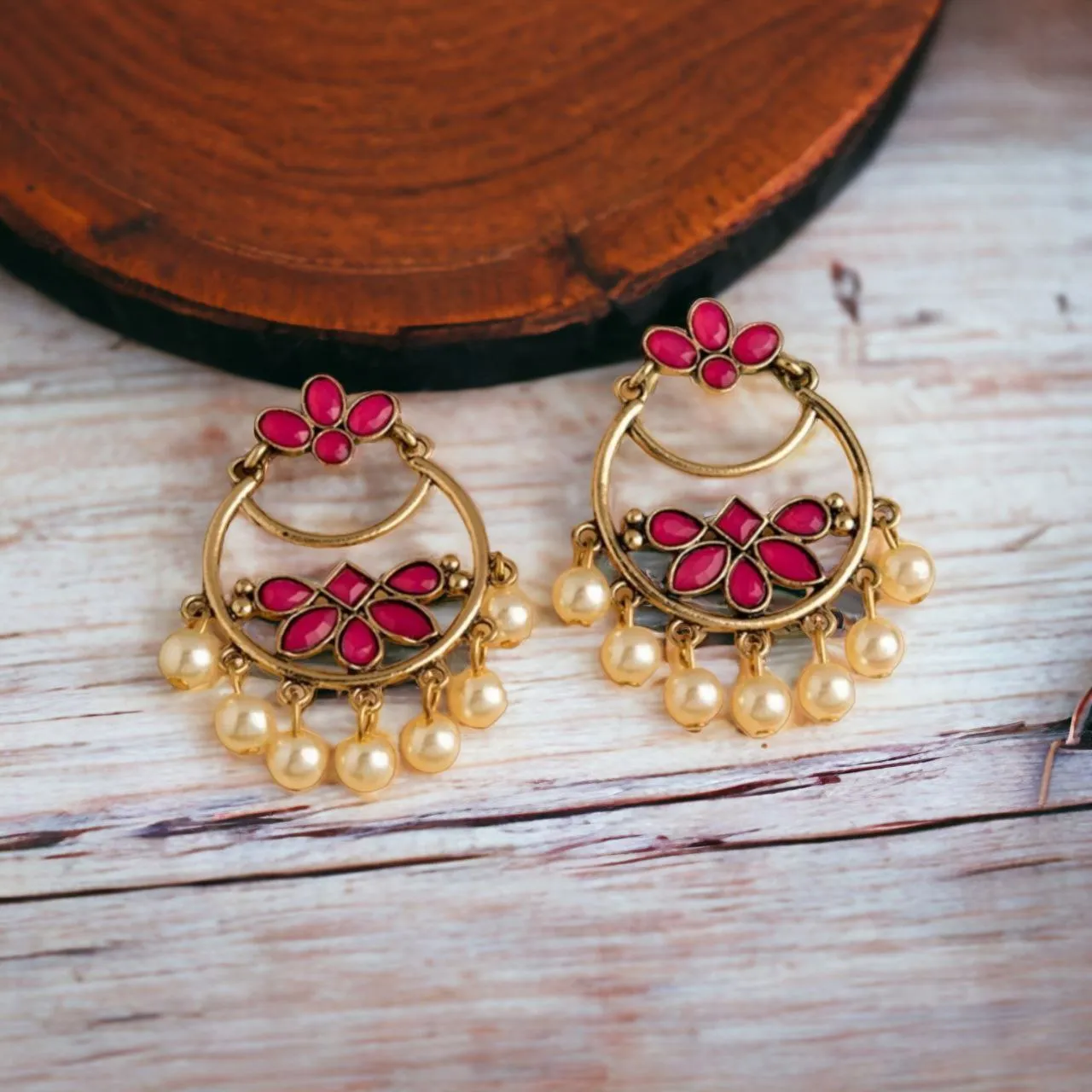 Ethnic Charm Statement Earrings