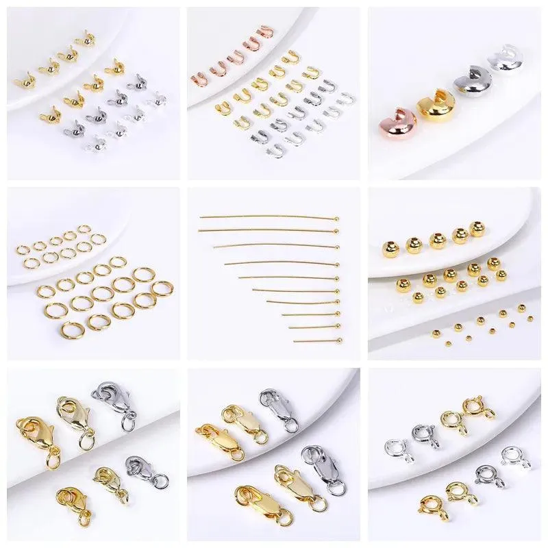 Exquisite Gold Plated Rings Set: Premium Jewelry Making Kit