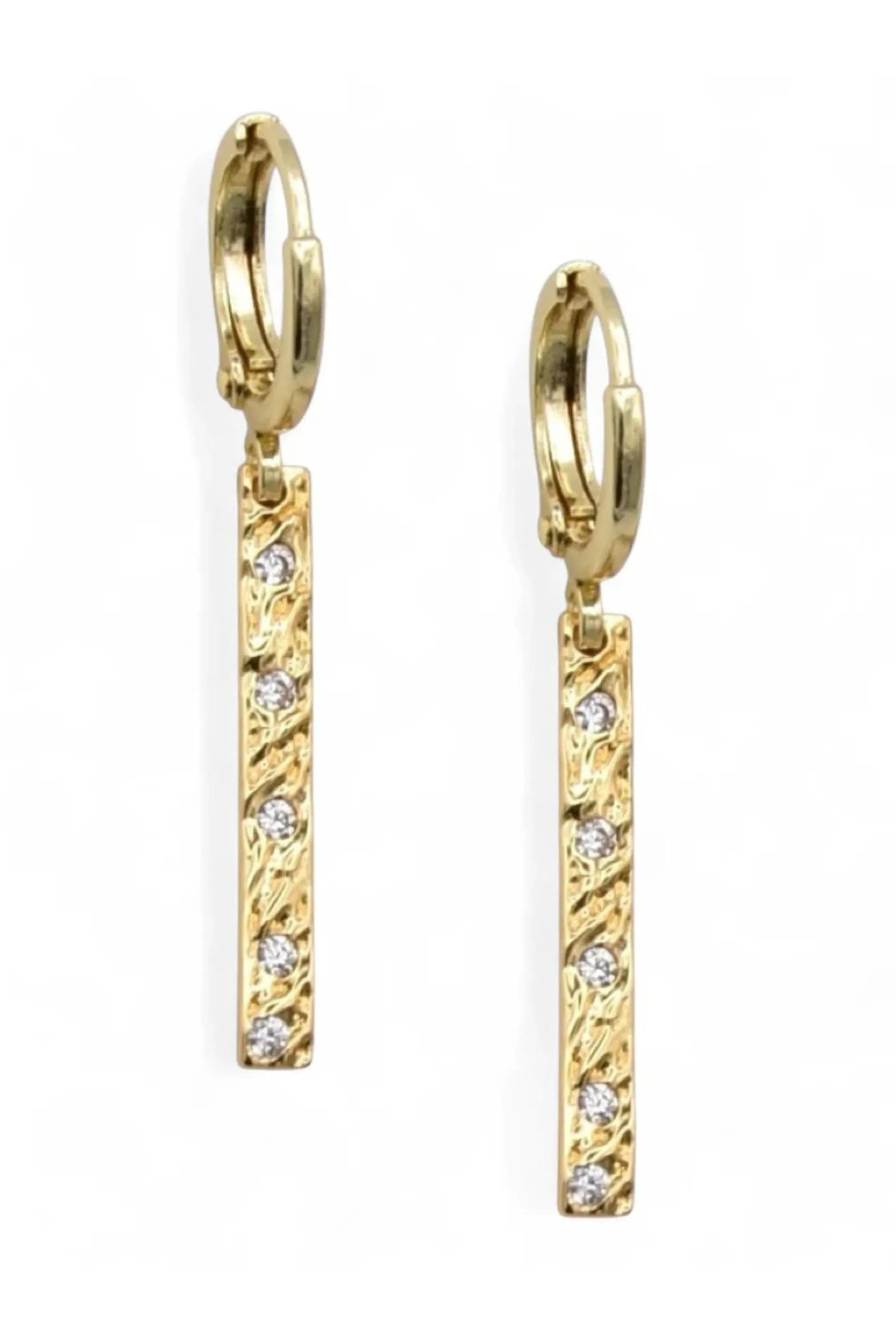 Farrah B Gilded Huggie Earrings