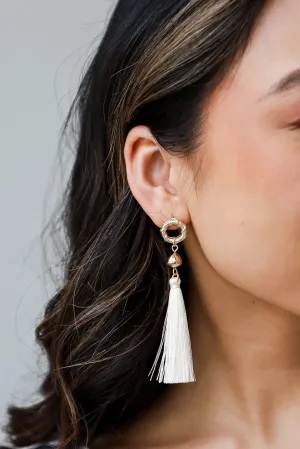 FINAL SALE - Gracelyn Gold Tassel Earrings