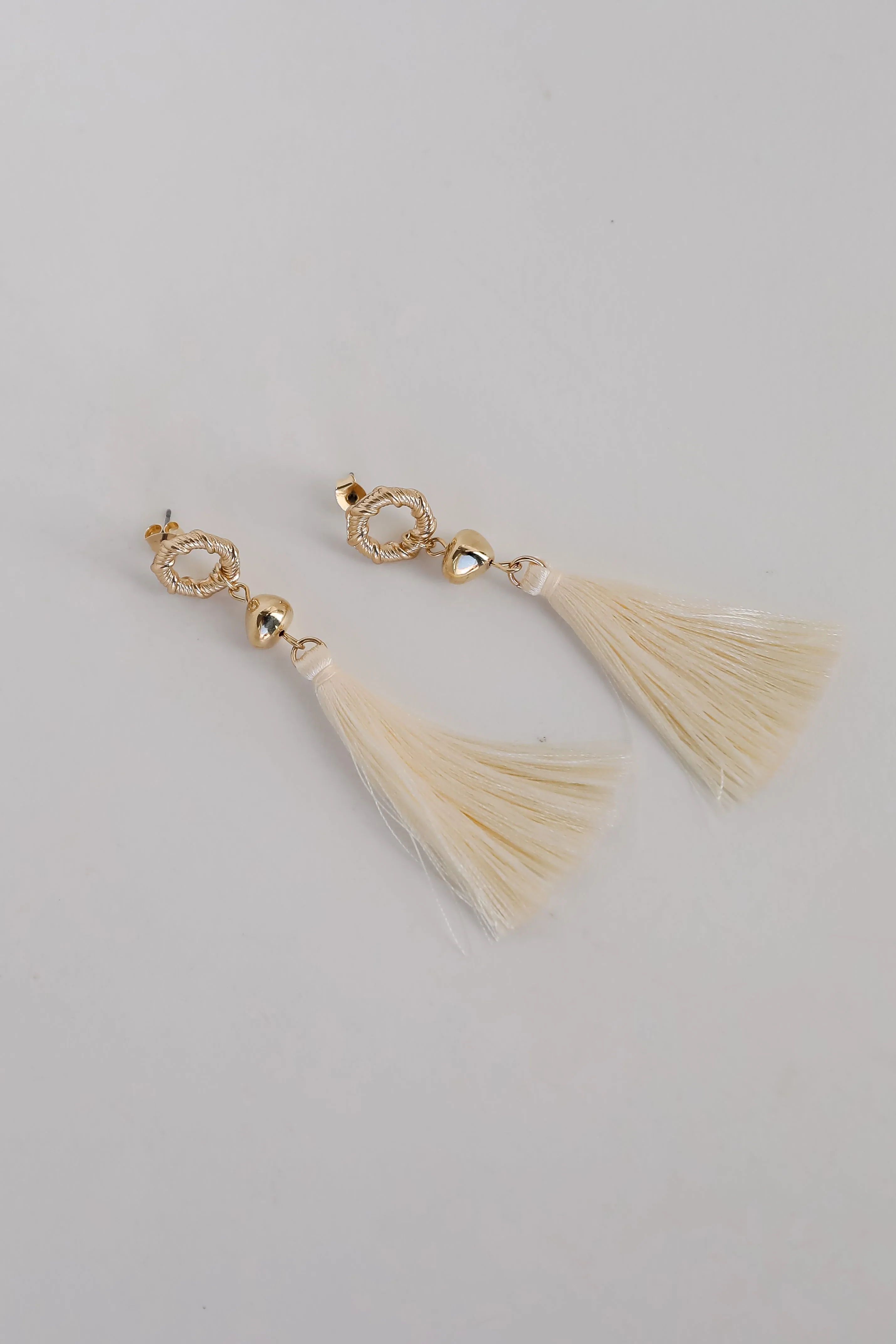 FINAL SALE - Gracelyn Gold Tassel Earrings