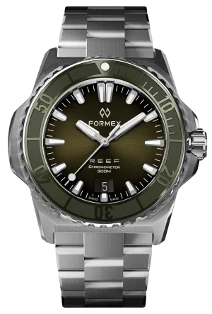 Formex REEF 39.5mm Automatic Chronometer 300m Green Bracelet