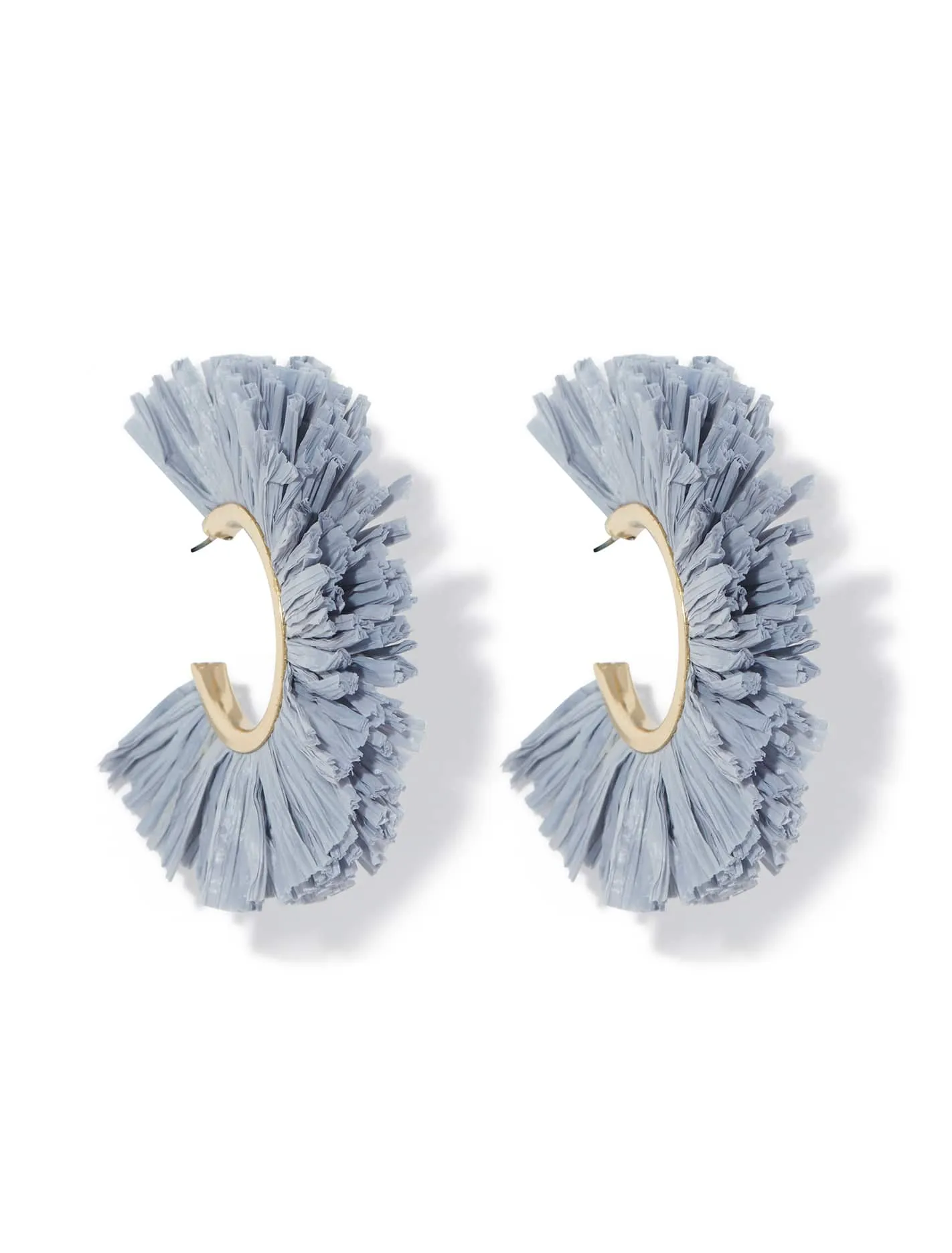 Georgina Raffia Hoop Earrings