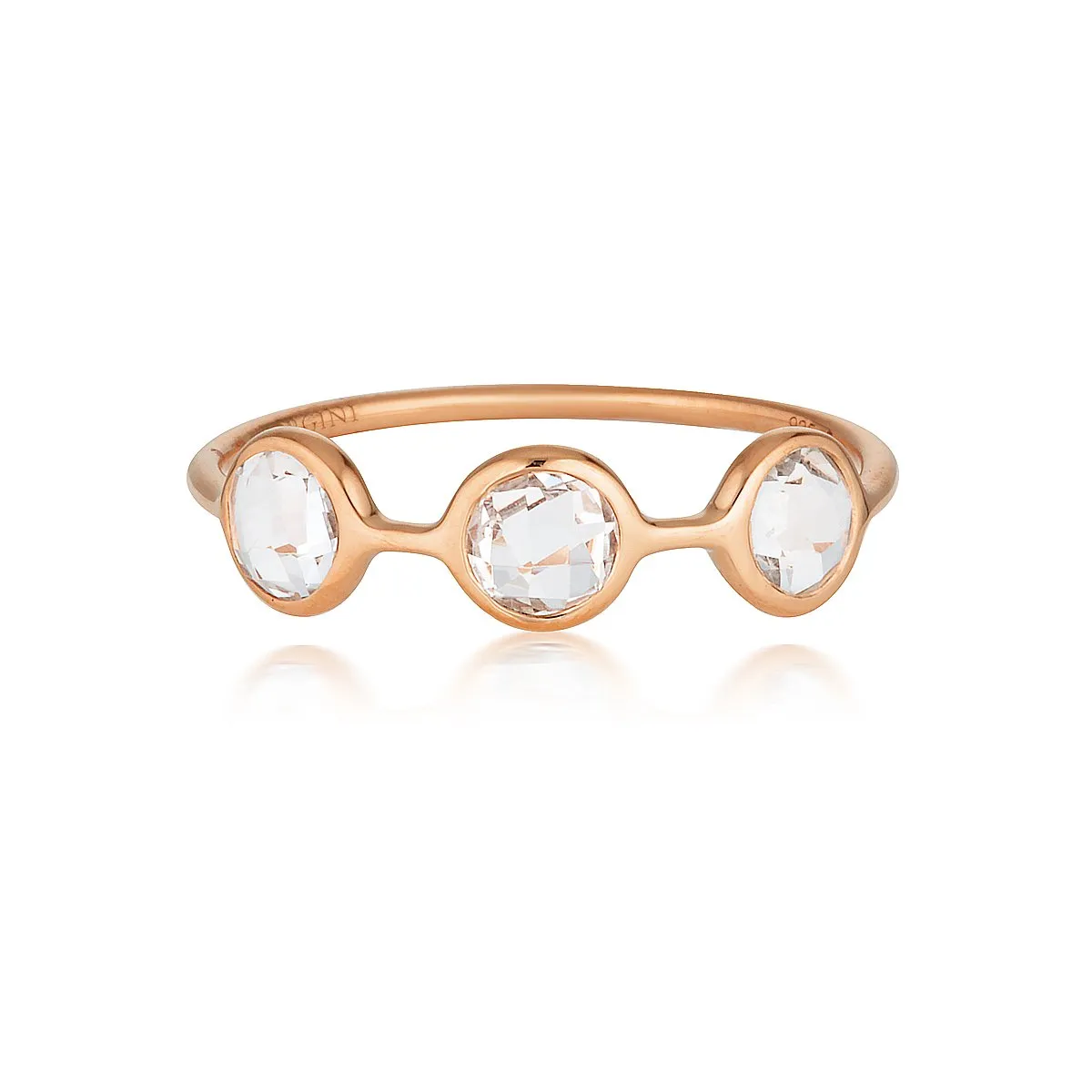 Georgini - Kiklo Rose Gold White Topaz Ring