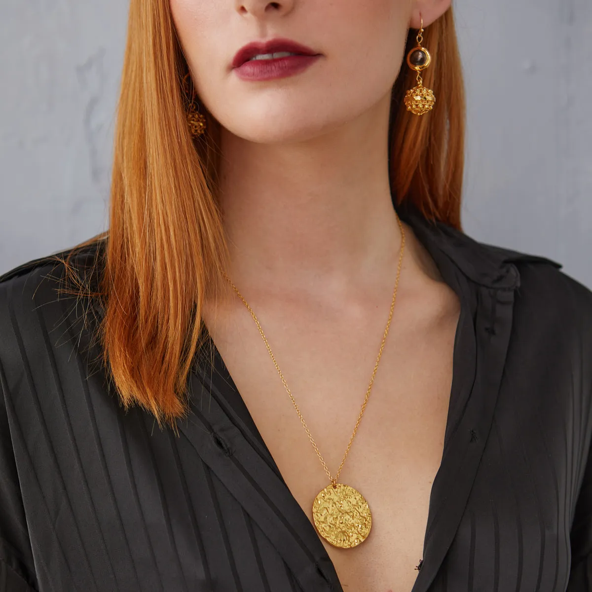 Harmonia Long Gold Coin Necklace