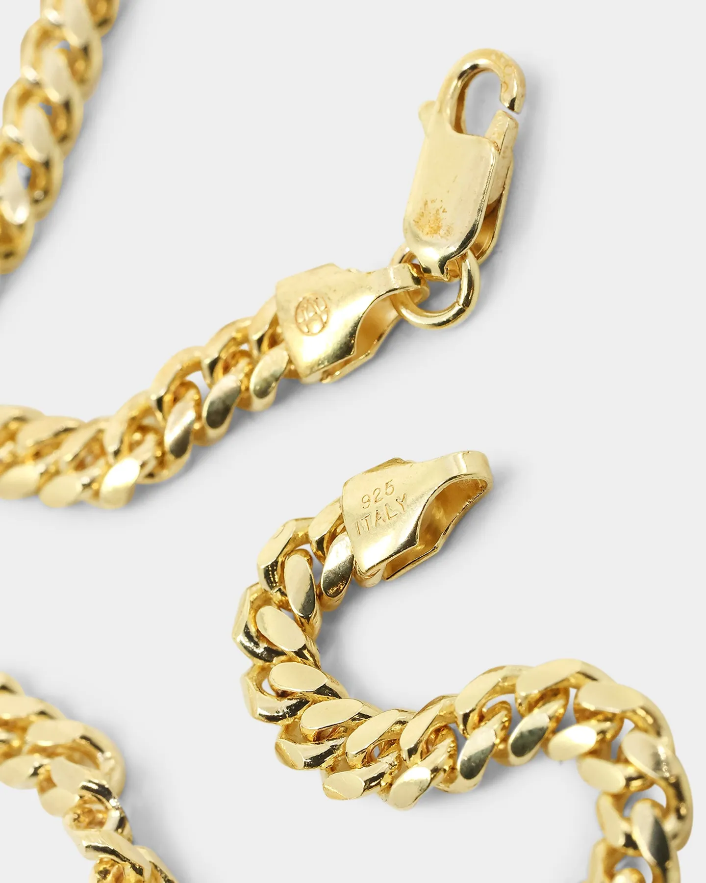 House Of Auric 5mm Cuban Chain Set 18K Gold Vermeil