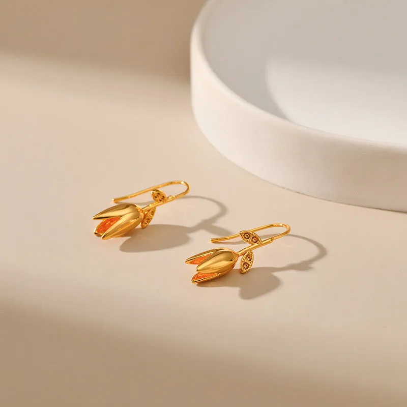 Just Lil Things Gold Drop  Earrings jlt12200