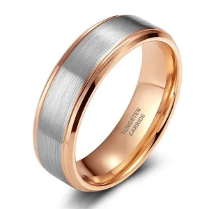 Men's 8mm Brushed Tungsten Wedding Band