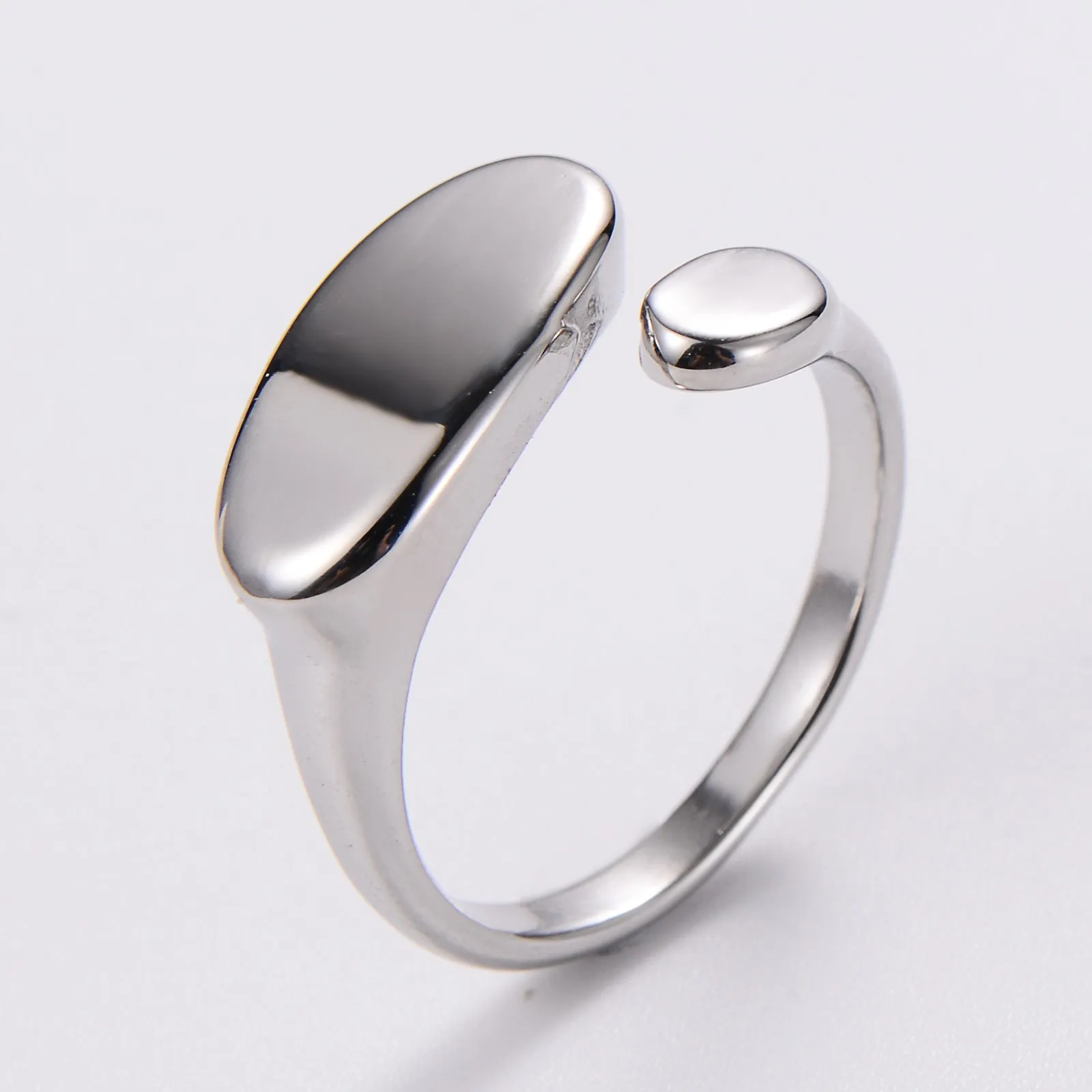 Minimalist Chinese Zodiac Animal Titanium Steel Electroplating Rings