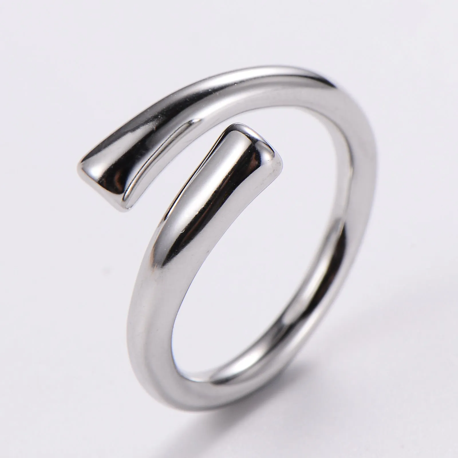 Minimalist Chinese Zodiac Animal Titanium Steel Electroplating Rings