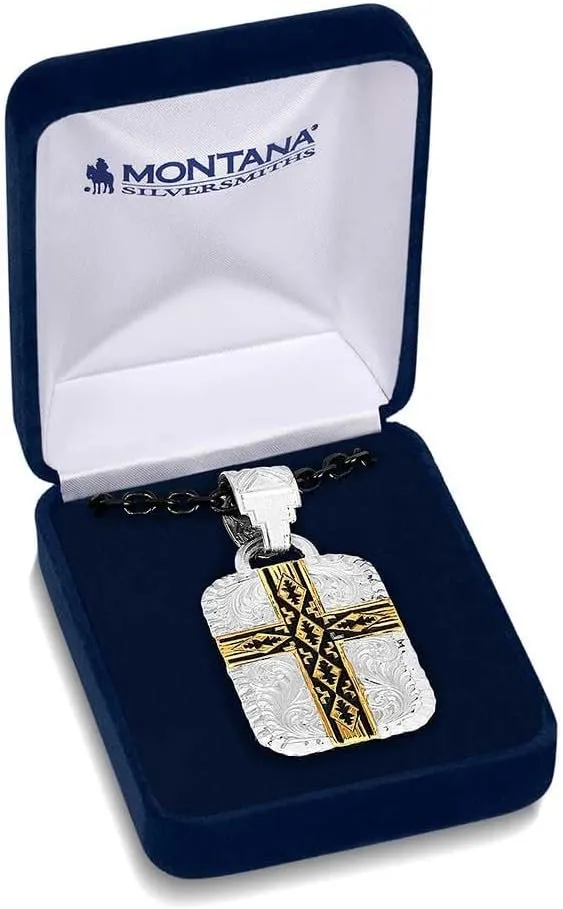 Montana Silversmiths Trust and Honor Cross Necklace - NC5760