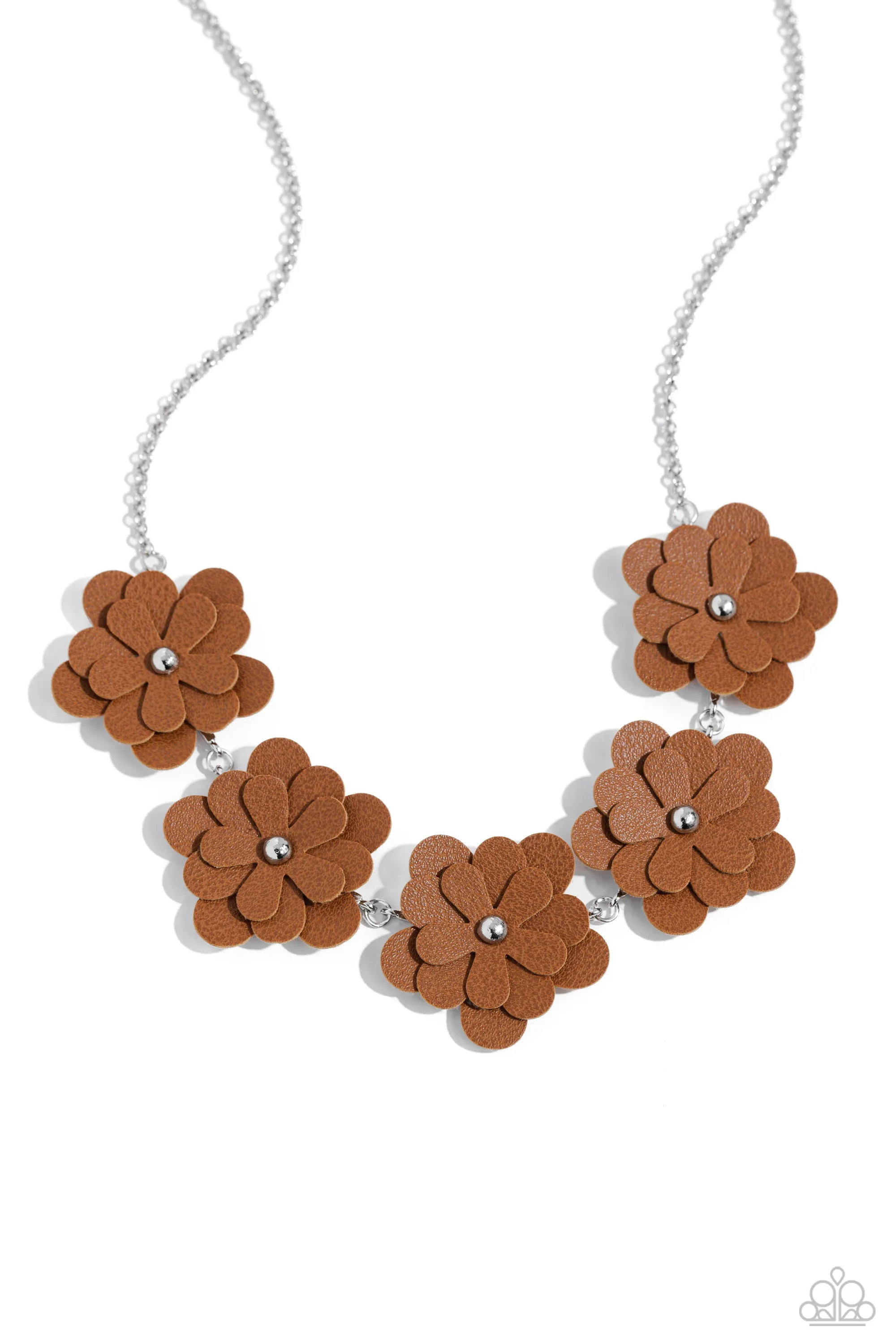 Necklaces Balance of FLOWER - Brown N2103