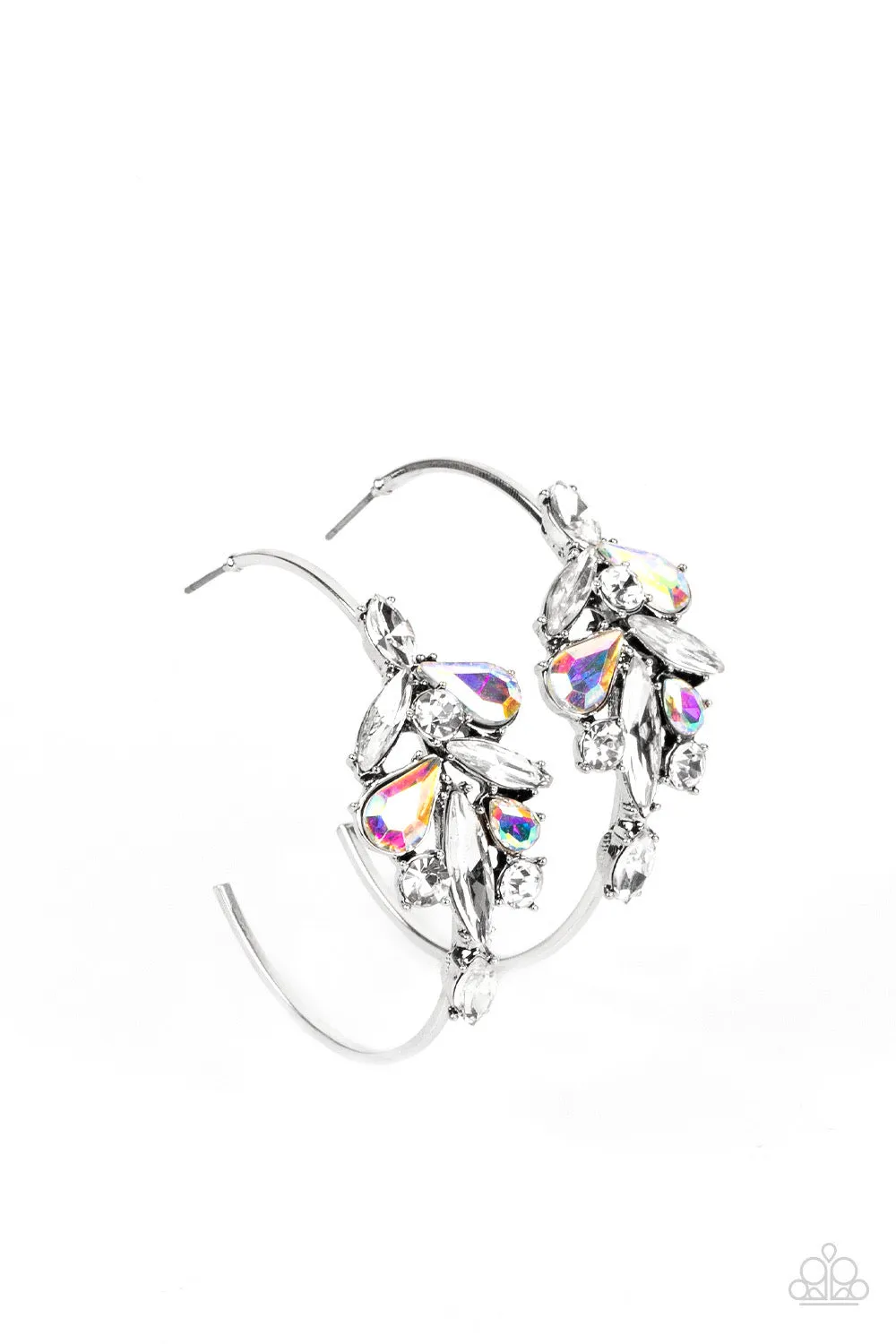 Paparazzi Arctic Attitude - Multi Hoop Earrings