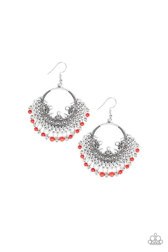 Paparazzi Earring ~ Canyonlands Celebration - Red