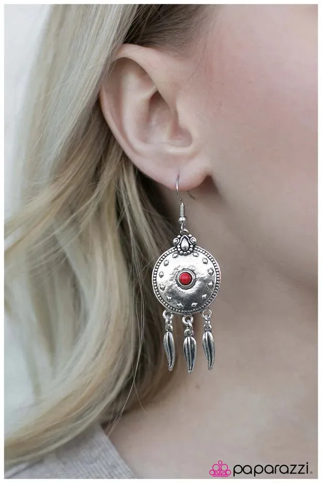 Paparazzi Earring ~ It Was All A Dream - Red