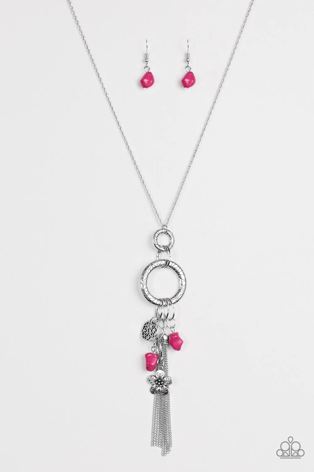 Paparazzi Necklace ~ Tour de Desert - Pink