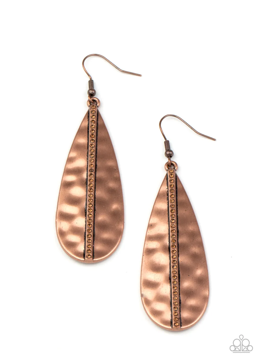 Paparazzi On The Up and UPSCALE - Copper Earrings