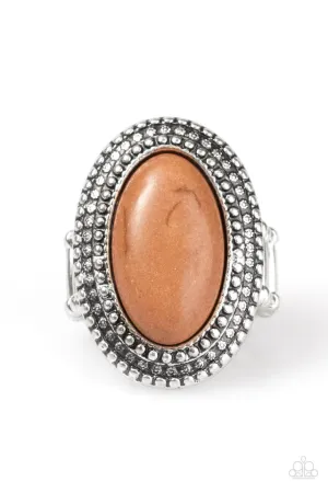 Paparazzi Ring ~ Country Girl Chic - Brown