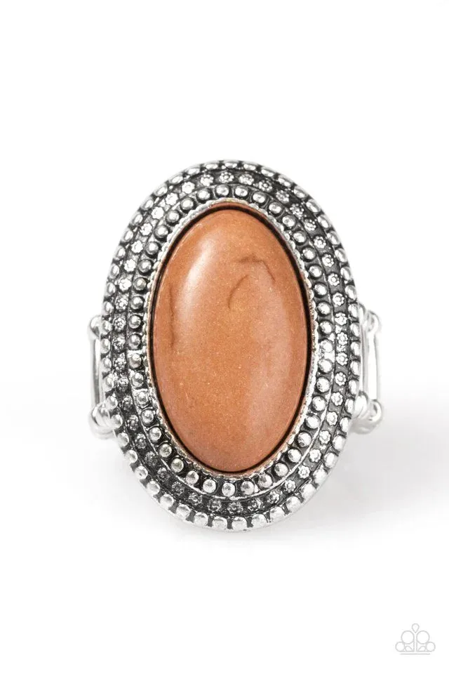 Paparazzi Ring ~ Country Girl Chic - Brown