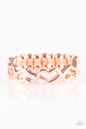 Paparazzi Ring ~ Heart Art - Copper