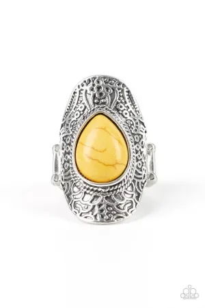 Paparazzi Ring ~ Southern Sage - Yellow