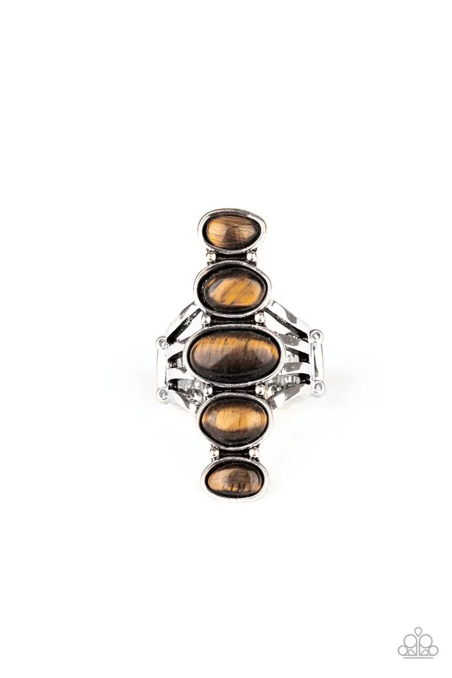 Paparazzi Ring ~ Stone Sublime - Brown