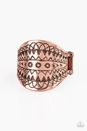 Paparazzi Ring ~ Tiki Tribe - Copper