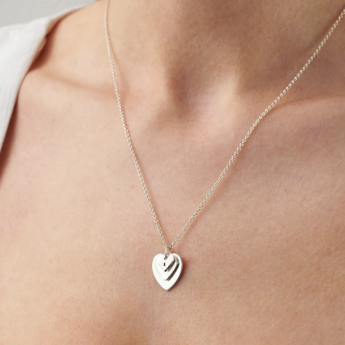 Personalised Family Heart Charm Necklace