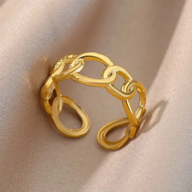 Pre Order:  Irregular Geometric Open Cuff Rings