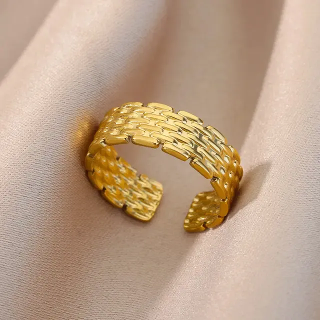 Pre Order:  Irregular Geometric Open Cuff Rings