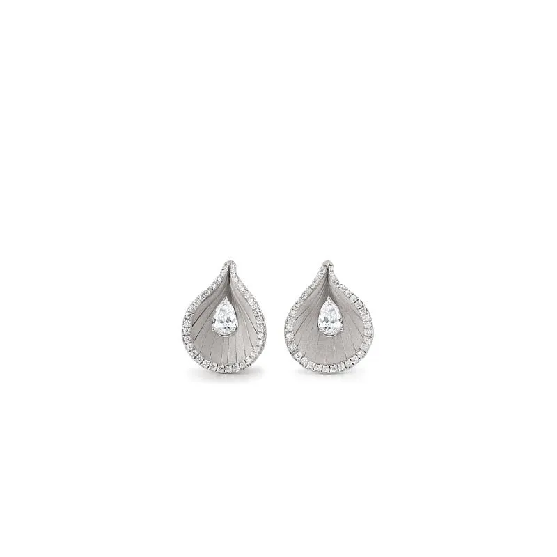 Premiere Earrings in White Gold Ice with Diamonds