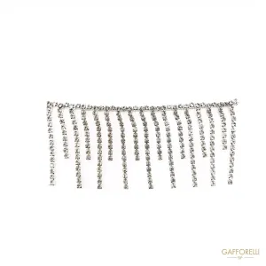 Rhinestone Fringes Chain A256 - Gafforelli Srl