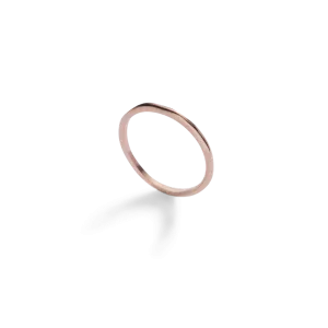 Rose Gold Croí álainn J-stack ring