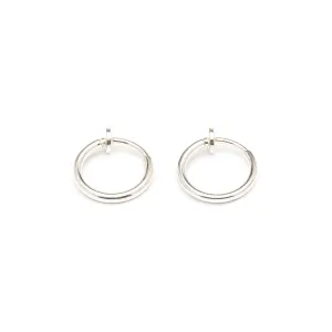 Silver Small Clip On Earrings