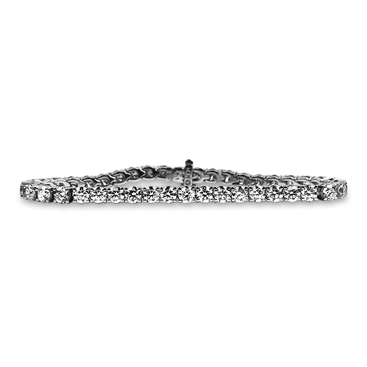 Sincerely Springer's 14k White Gold 10.13ct Diamond Tennis Bracelet