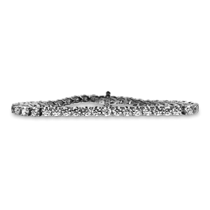 Sincerely Springer's 14k White Gold 10.13ct Diamond Tennis Bracelet