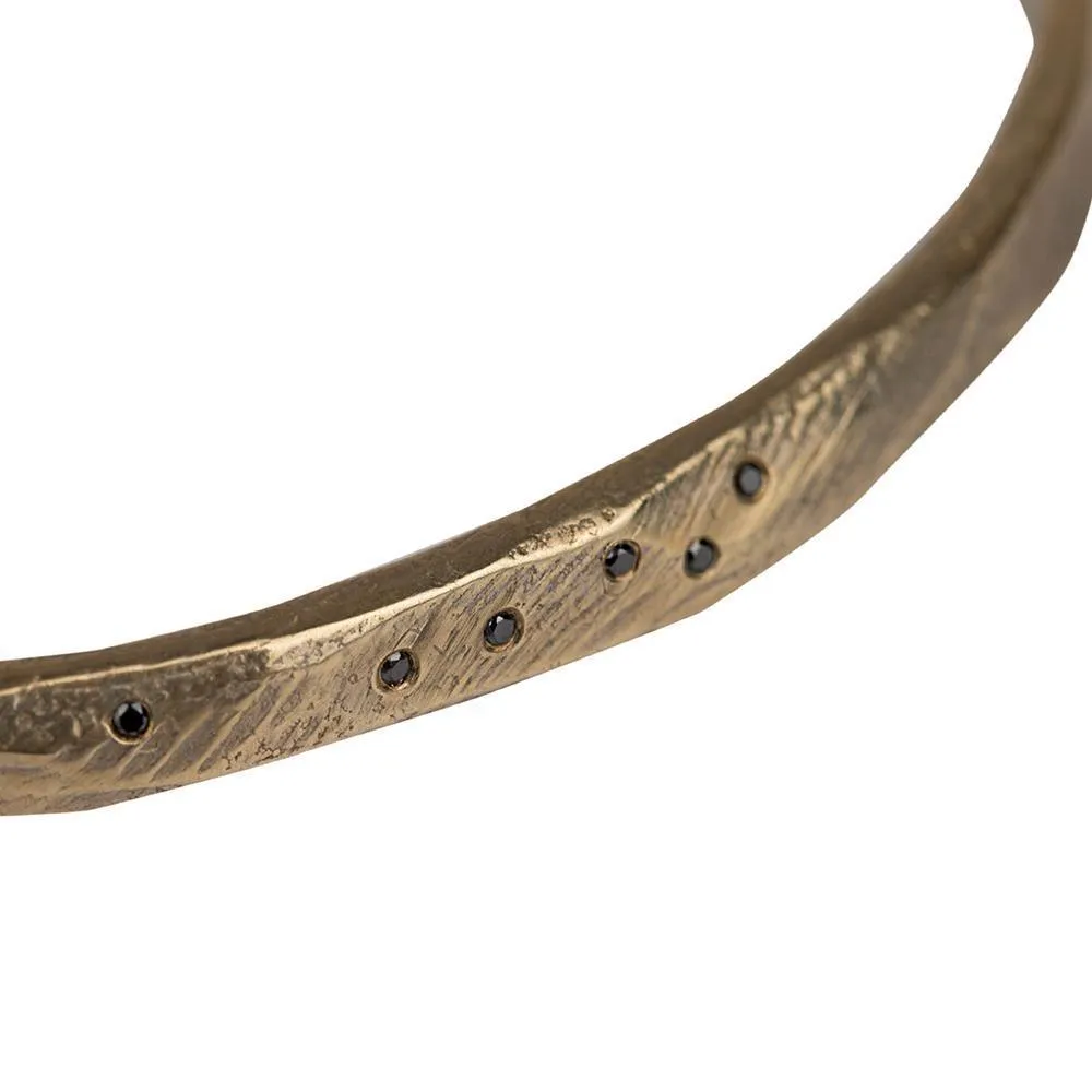 Skipping Stones Simple Bracelet in Bronze