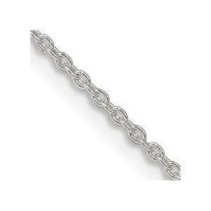 Sterling Silver 1.5mm Cable Chain Necklace w/4in ext.